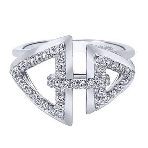 Gabriel Fashion 14 Karat Lusso Diamond Ladies' Ring LR50634W45JJ