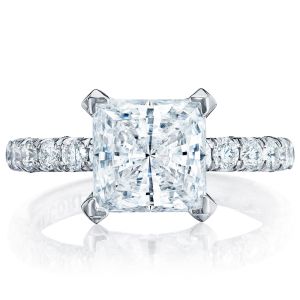 HT254525PR8 Platinum Tacori Petite Crescent Engagement Ring