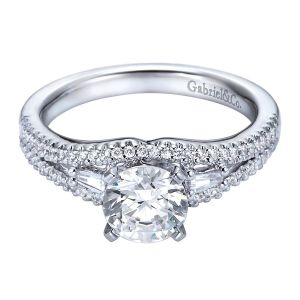 Gabriel 14 Karat Contemporary Engagement Ring ER6012W44JJ