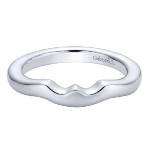 Gabriel 14 Karat Contemporary Wedding Band WB9436W4JJJ