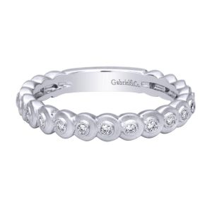 Gabriel Fashion 14 Karat Stackable Stackable Ladies' Ring LR4905W44JJ