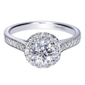 Gabriel 14 Karat Contemporary Engagement Ring ER8932W44JJ