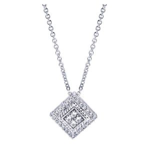 Gabriel Fashion 14 Karat Hampton Diamond Necklace NK2935W44JJ
