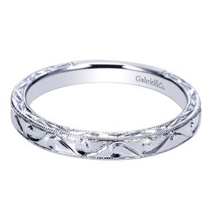 Gabriel 14 Karat Victorian Wedding Band WB9011W4JJJ