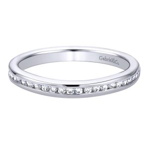 Gabriel 14 Karat Contemporary Wedding Band WB9506W44JJ