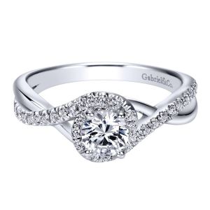 Gabriel 14 Karat Contemporary Engagement Ring ER98733W44JJ