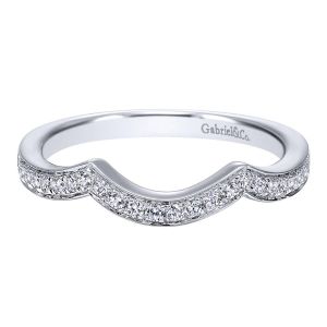 Gabriel 14 Karat Contemporary Wedding Band WB10315W44JJ