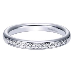 Gabriel 14 Karat Contemporary Wedding Band WB4257W44JJ