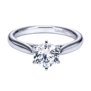 Gabriel 14 Karat Contemporary Engagement Ring ER6668W44JJ