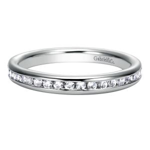 Gabriel 14 Karat Contemporary Wedding Band WB8194W44JJ