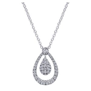 Gabriel Fashion 14 Karat Lusso Diamond Chain Necklace NK4932W45JJ