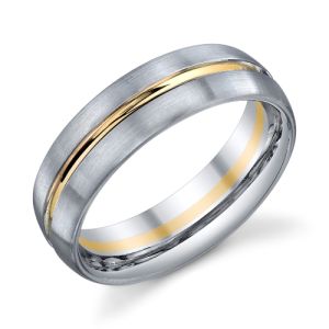273952 Christian Bauer Platinum & 18 Karat Wedding Ring / Band