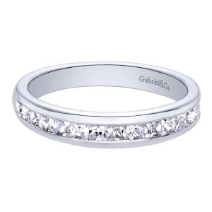 Gabriel 14 Karat Contemporary Wedding Band WB9697W44JJ