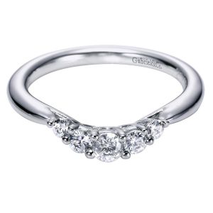 Gabriel 14 Karat Contemporary Wedding Band WB6284W44JJ