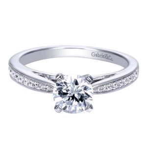 Gabriel 14 Karat Contemporary Engagement Ring ER8027W44JJ