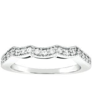 Taryn Collection Platinum Wedding Ring TQD B-5804
