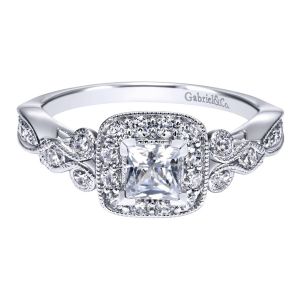 Gabriel 14 Karat Victorian Engagement Ring ER911874S0W44JJ