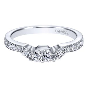 Gabriel 14 Karat Contemporary Wedding Band WB3745W44JJ