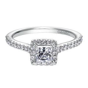 Gabriel 14 Karat Contemporary Engagement Ring ER7841W44JJ