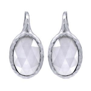 Gabriel Fashion Silver Organic Leverback Earrings EG12394SVJXW