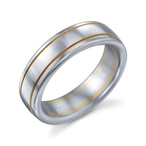 272962 Christian Bauer Platinum & 18 Karat Wedding Ring / Band