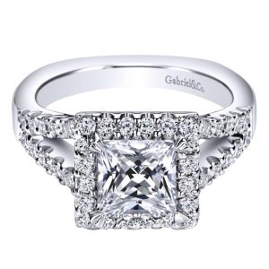 Gabriel 14 Karat Contemporary Engagement Ring ER9242W44JJ