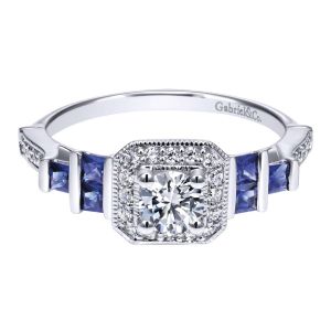 Gabriel 14 Karat Contemporary Engagement Ring ER911933R0W44SA