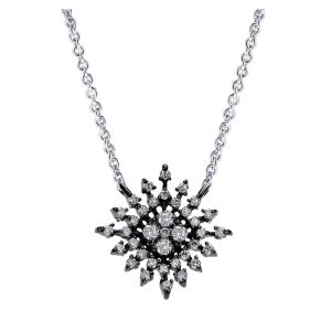 Gabriel Fashion 14 Karat Starburst Necklace NK4378W45JJ