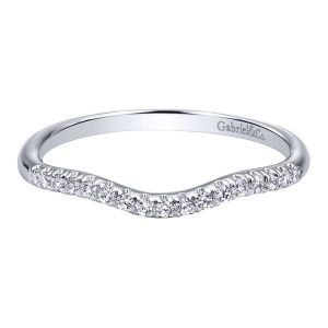 Gabriel 14 Karat Contemporary Wedding Band WB10798W44JJ