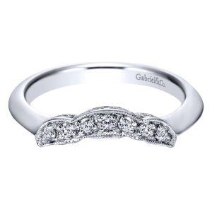 Gabriel 14 Karat Contemporary Wedding Band WB3819W44JJ