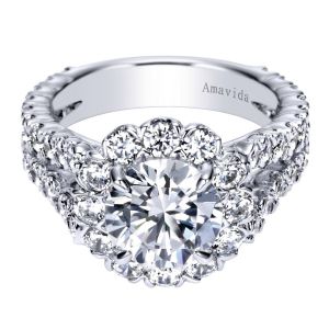 Gabriel 18 Karat Contemporary Engagement Ring ER8299W83JJ