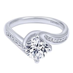 Gabriel 14 Karat Contemporary Engagement Ring ER10437W44JJ