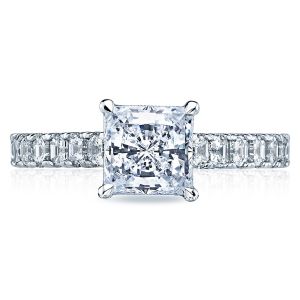 Tacori 35-25PR65 18 Karat Clean Crescent Engagement Ring