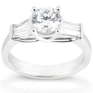 Taryn Collection Platinum Diamond Engagement Ring TQD 864