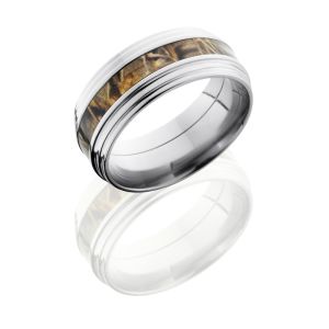 Lashbrook CAMO9FGG13-RTMAX4 POLISH Camo Wedding Ring or Band