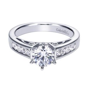 Gabriel 14 Karat Contemporary Engagement Ring ER92797W44JJ