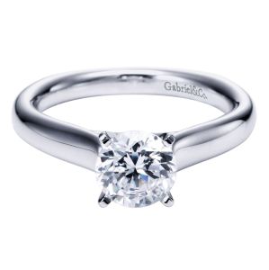 Gabriel Platinum Contemporary Engagement Ring ER6639PTJJJ