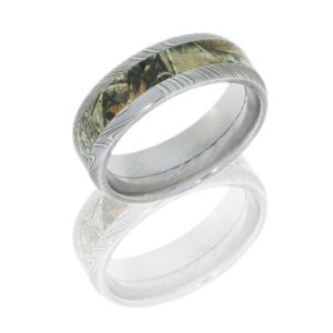 Lashbrook DCAMO8D14_RTAP POLISH Camo Wedding Ring or Band