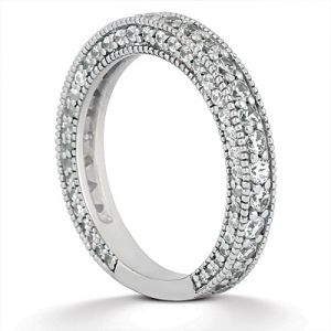 Taryn Collection Platinum Wedding Ring TQD B-5521