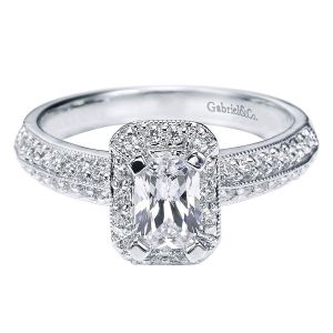 Gabriel 14 Karat Victorian Engagement Ring ER3918W44JJ