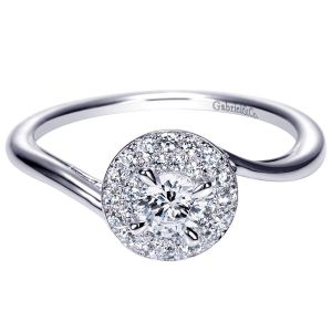 Gabriel 14 Karat Contemporary Engagement Ring ER98862W44JJ