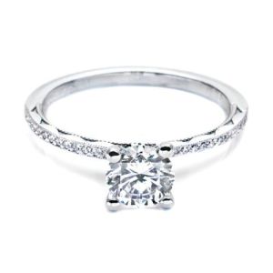 4315RD6 Tacori Crescent 18 Karat Engagement Ring