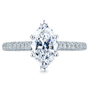 Tacori HT2546MQ10x5 18 Karat Petite Crescent Engagement Ring