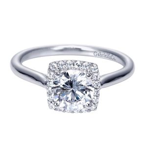 Gabriel 14 Karat Contemporary Engagement Ring ER7818W44JJ