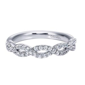 Gabriel 14 Karat Contemporary Wedding Band WB8037W44JJ