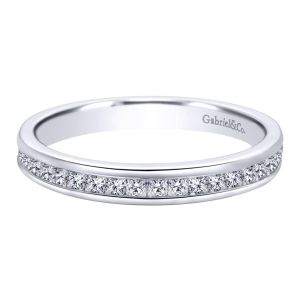 Gabriel 14 Karat Contemporary Wedding Band WB8876W44JJ