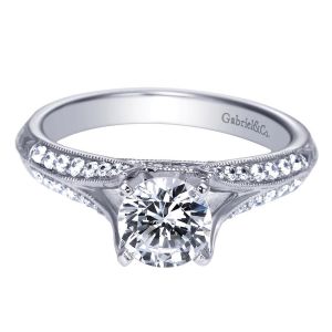 Gabriel 14 Karat Victorian Engagement Ring ER7998W44JJ