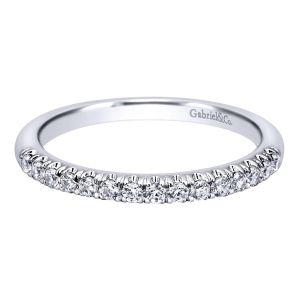 Gabriel 14 Karat Contemporary Wedding Band WB10300W44JJ