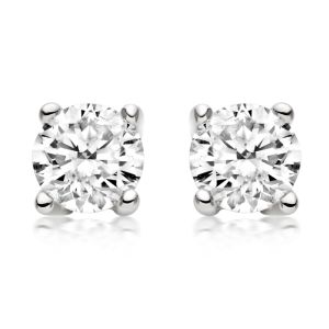 Diamond Stud Earrings - 