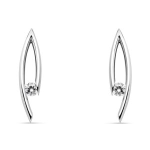 Kretchmer 18 Karat Drop Tension Set Earrings